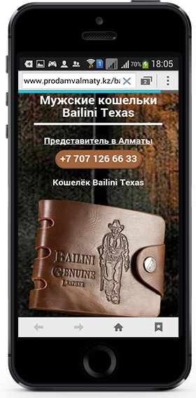 Онлайн магазин по продаже кошельков Баилини Техас в Алматы